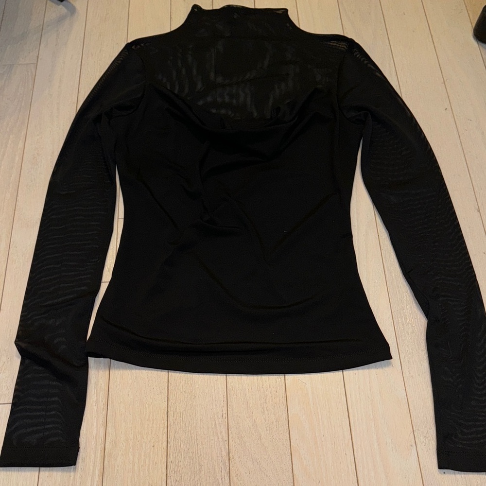 NEW!!! Dynamite Black Mesh Long Sleeve Top